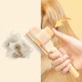 FurVeylo Pet Grooming Comb before and after coat comparison