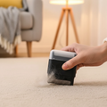 FurVeylo Portable Lint Roller Brush removing pet hair from carpet